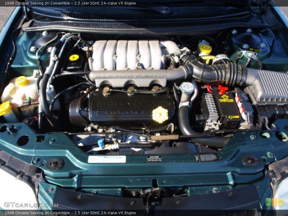 2.5 Liter SOHC 24-Valve V6 Engine for the 1998 Chrysler Sebring #62497851