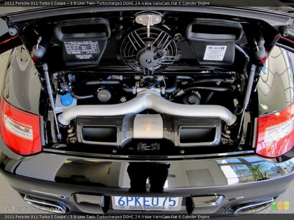 3.8 Liter Twin-Turbocharged DOHC 24-Valve VarioCam Flat 6 Cylinder Engine for the 2011 Porsche 911 #62506221