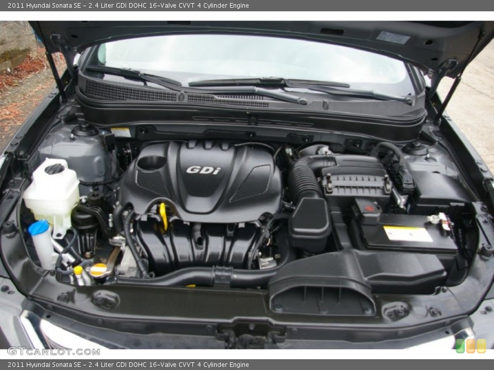 2.4 Liter GDI DOHC 16-Valve CVVT 4 Cylinder Engine for the 2011 Hyundai Sonata #62519941