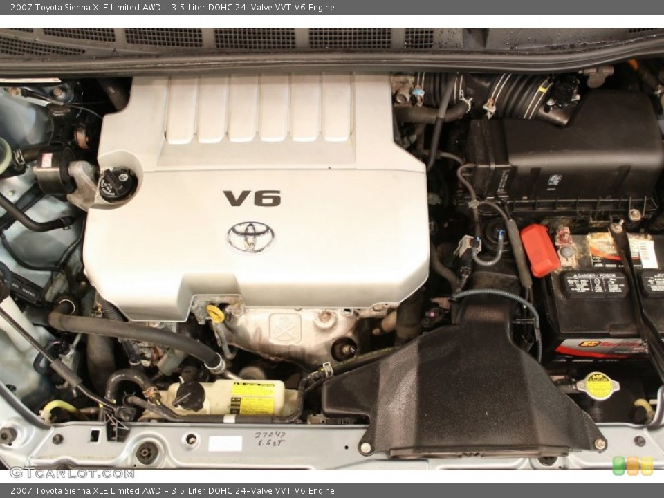 3.5 Liter DOHC 24-Valve VVT V6 Engine for the 2007 Toyota Sienna #62521060