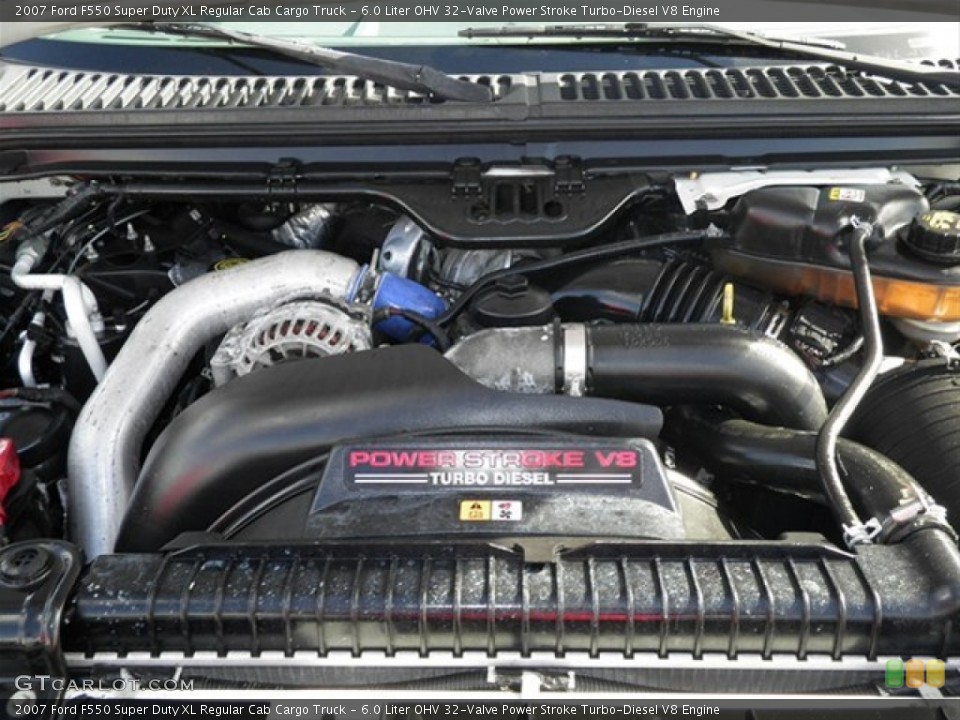 6.0 Liter OHV 32-Valve Power Stroke Turbo-Diesel V8 2007 Ford F550 Super Duty Engine