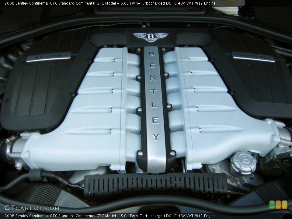 6.0L Twin-Turbocharged DOHC 48V VVT W12 Engine for the 2008 Bentley Continental GTC #62528033