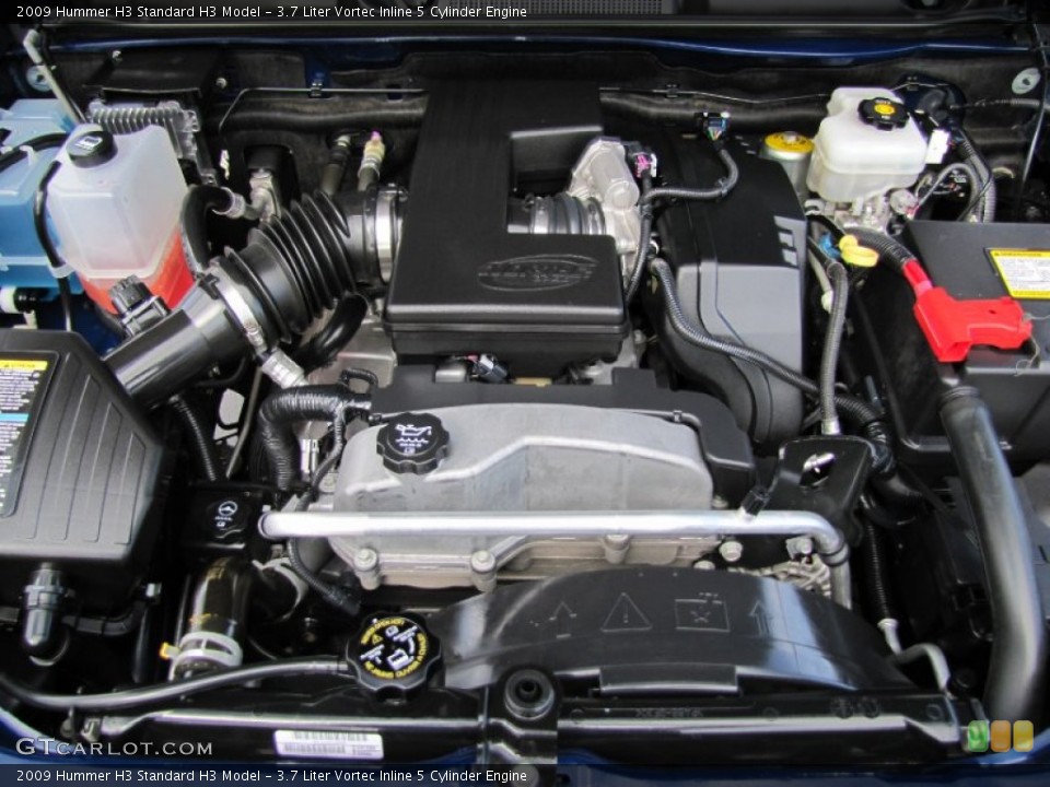 3.7 Liter Vortec Inline 5 Cylinder Engine for the 2009 Hummer H3 #62535655