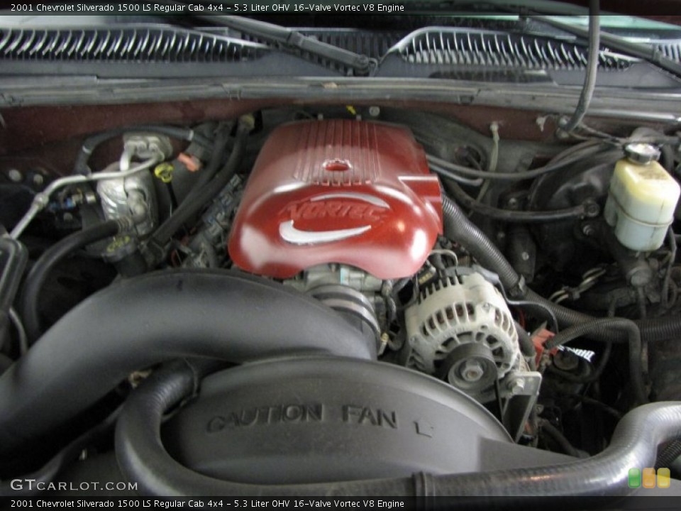 5.3 Liter OHV 16-Valve Vortec V8 Engine for the 2001 Chevrolet Silverado 1500 #62544003