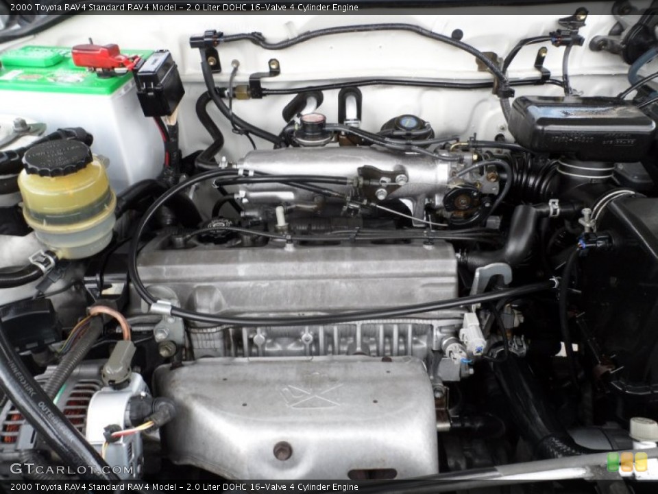 2.0 Liter DOHC 16-Valve 4 Cylinder 2000 Toyota RAV4 Engine