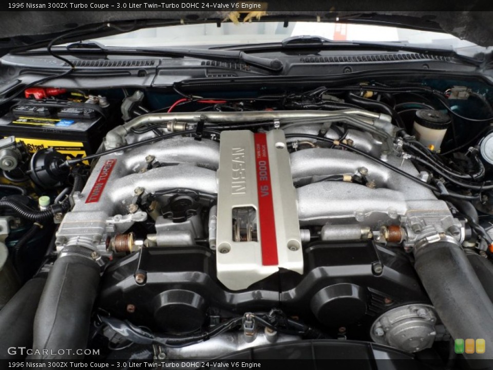 3.0 Liter Twin-Turbo DOHC 24-Valve V6 1996 Nissan 300ZX Engine