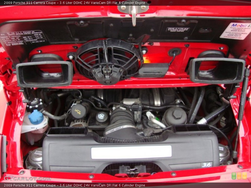 3.6 Liter DOHC 24V VarioCam DFI Flat 6 Cylinder Engine for the 2009 Porsche 911 #62570746