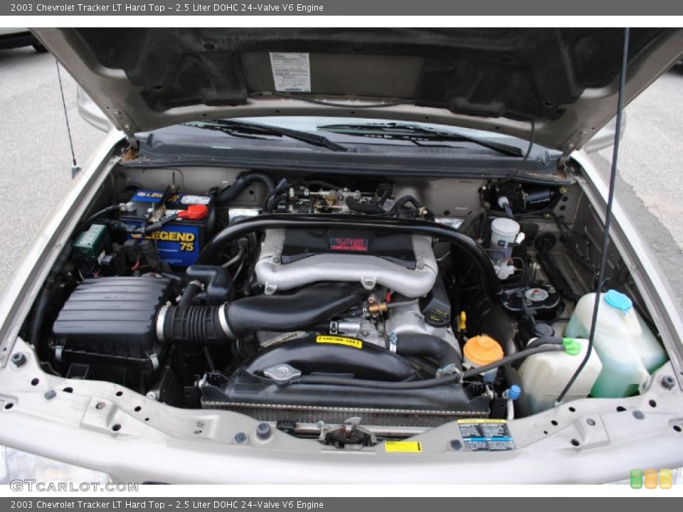 2.5 Liter DOHC 24-Valve V6 Engine for the 2003 Chevrolet Tracker #62579368