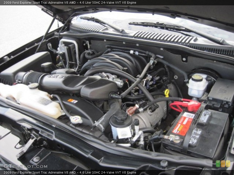 4.6 Liter SOHC 24-Valve VVT V8 2009 Ford Explorer Sport Trac Engine