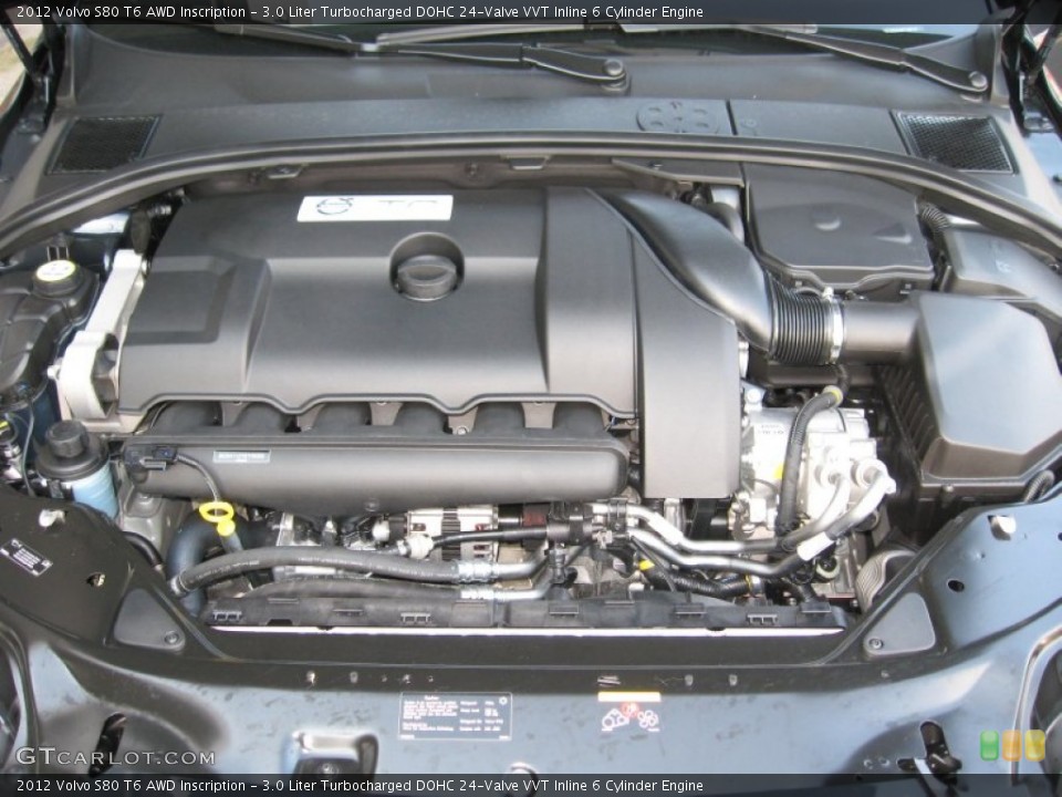 3.0 Liter Turbocharged DOHC 24-Valve VVT Inline 6 Cylinder Engine for the 2012 Volvo S80 #62600159