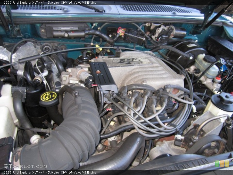 5.0 Liter OHV 16-Valve V8 1999 Ford Explorer Engine