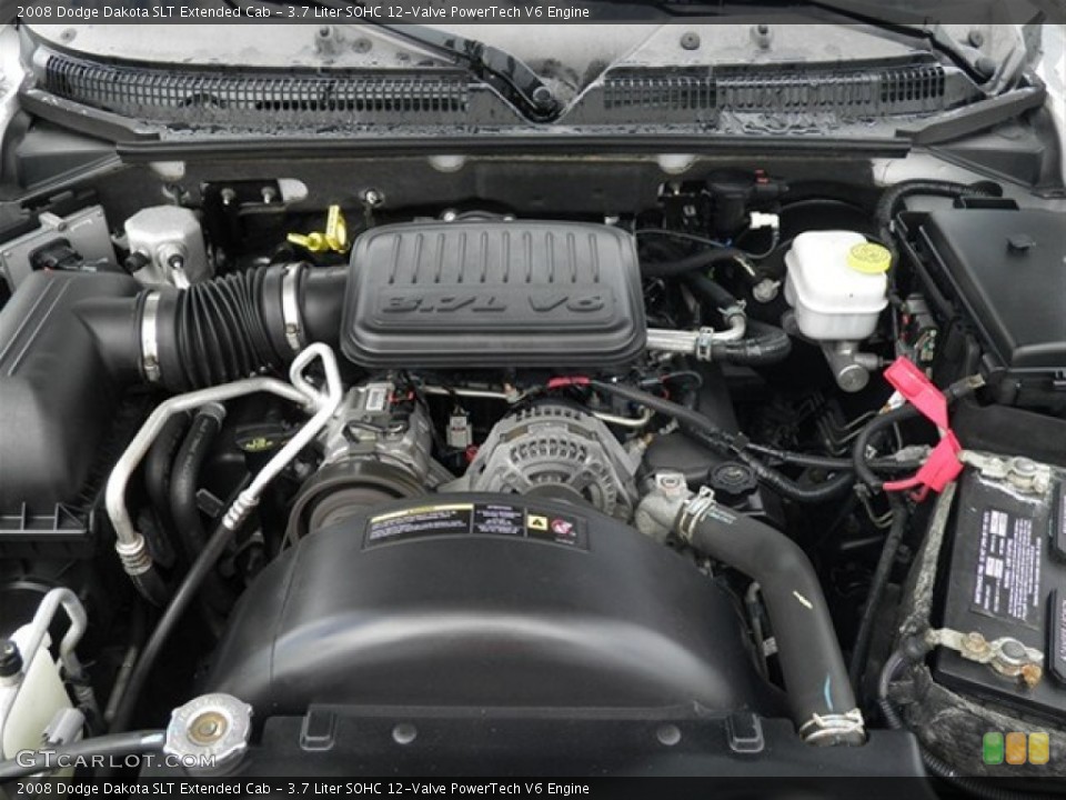 3.7 Liter SOHC 12-Valve PowerTech V6 Engine for the 2008 Dodge Dakota #62615918