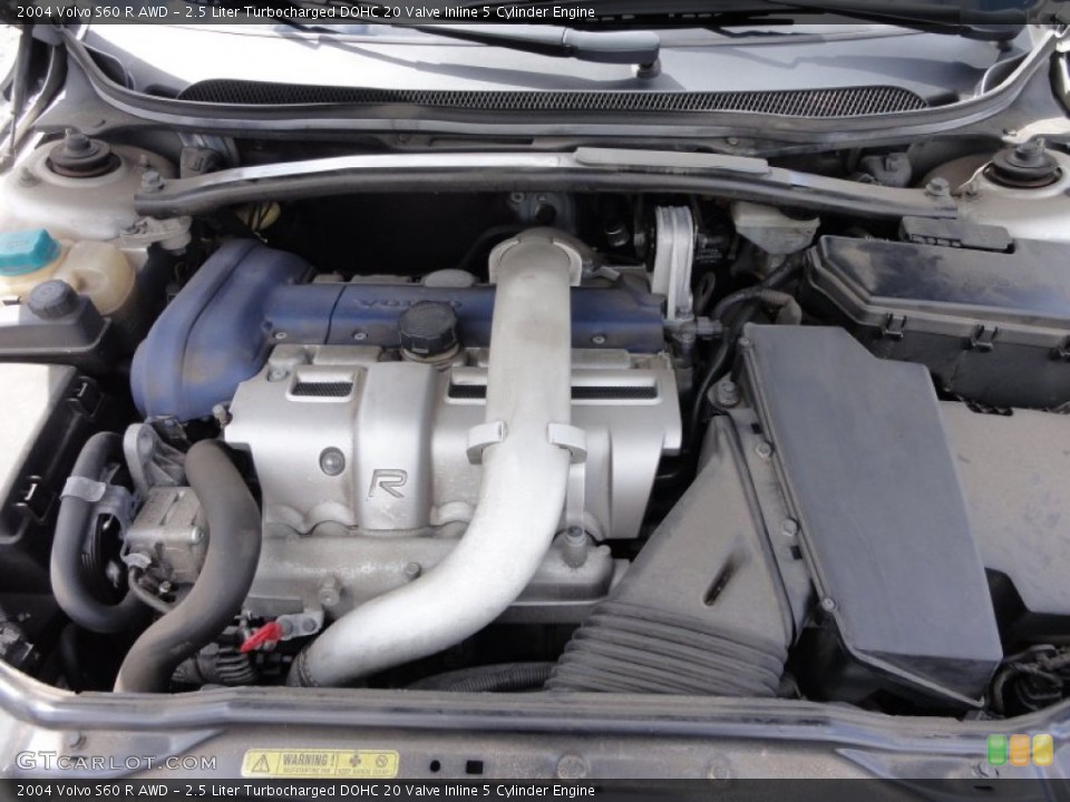 2.5 Liter Turbocharged DOHC 20 Valve Inline 5 Cylinder Engine for the 2004 Volvo S60 #62636996