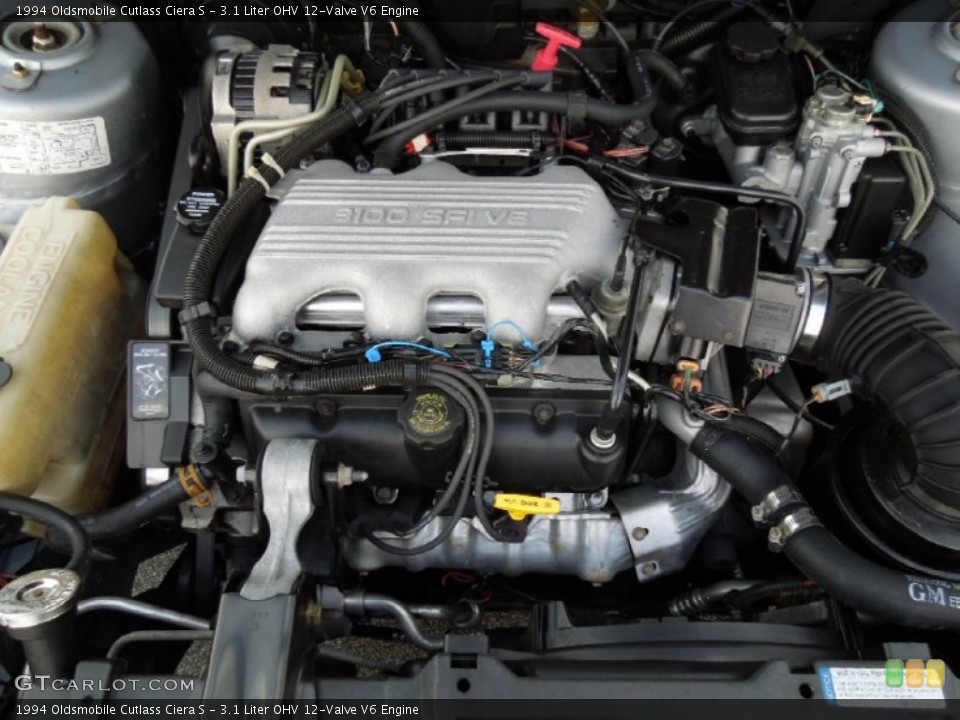 3.1 Liter OHV 12-Valve V6 Engine for the 1994 Oldsmobile Cutlass #62652902