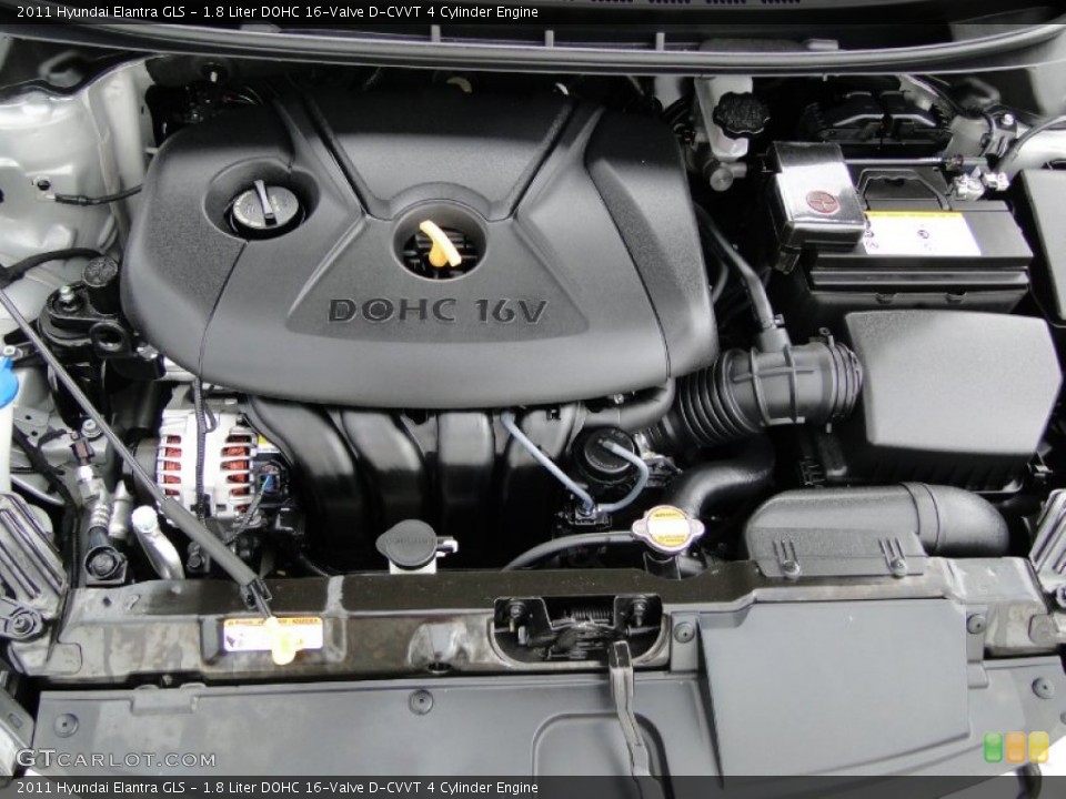 1.8 Liter DOHC 16-Valve D-CVVT 4 Cylinder Engine for the 2011 Hyundai Elantra #62668810