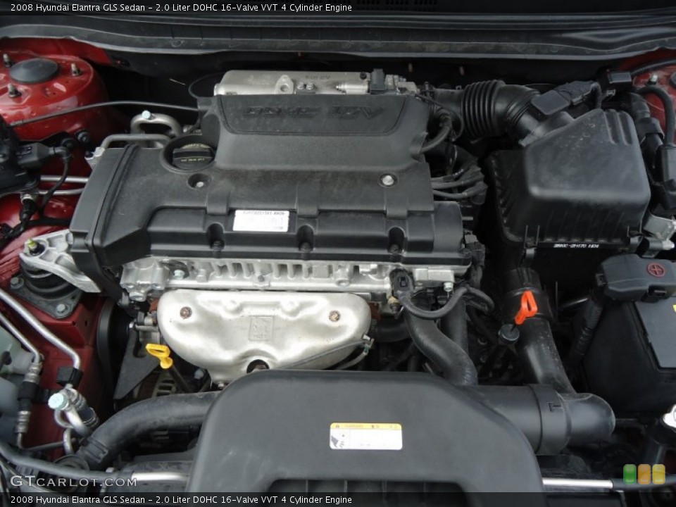 2.0 Liter DOHC 16-Valve VVT 4 Cylinder Engine for the 2008 Hyundai Elantra #62683751