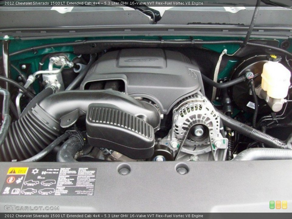 5.3 Liter OHV 16-Valve VVT Flex-Fuel Vortec V8 Engine for the 2012 Chevrolet Silverado 1500 #62694449