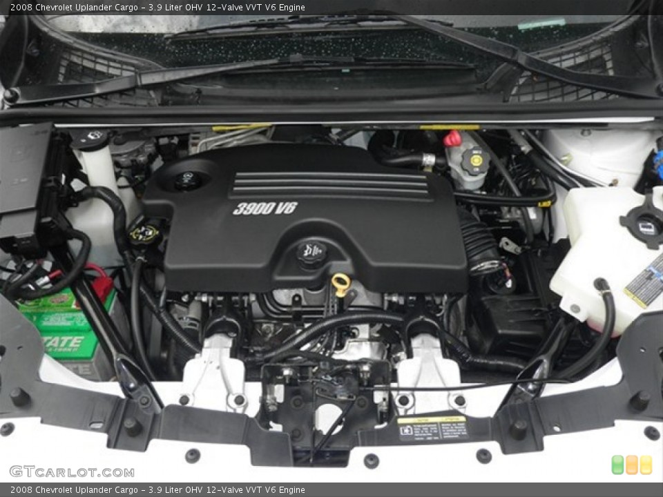 3.9 Liter OHV 12-Valve VVT V6 2008 Chevrolet Uplander Engine