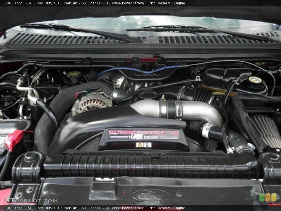 6.0 Liter OHV 32 Valve Power Stroke Turbo Diesel V8 Engine for the 2003 Ford F250 Super Duty #62700401
