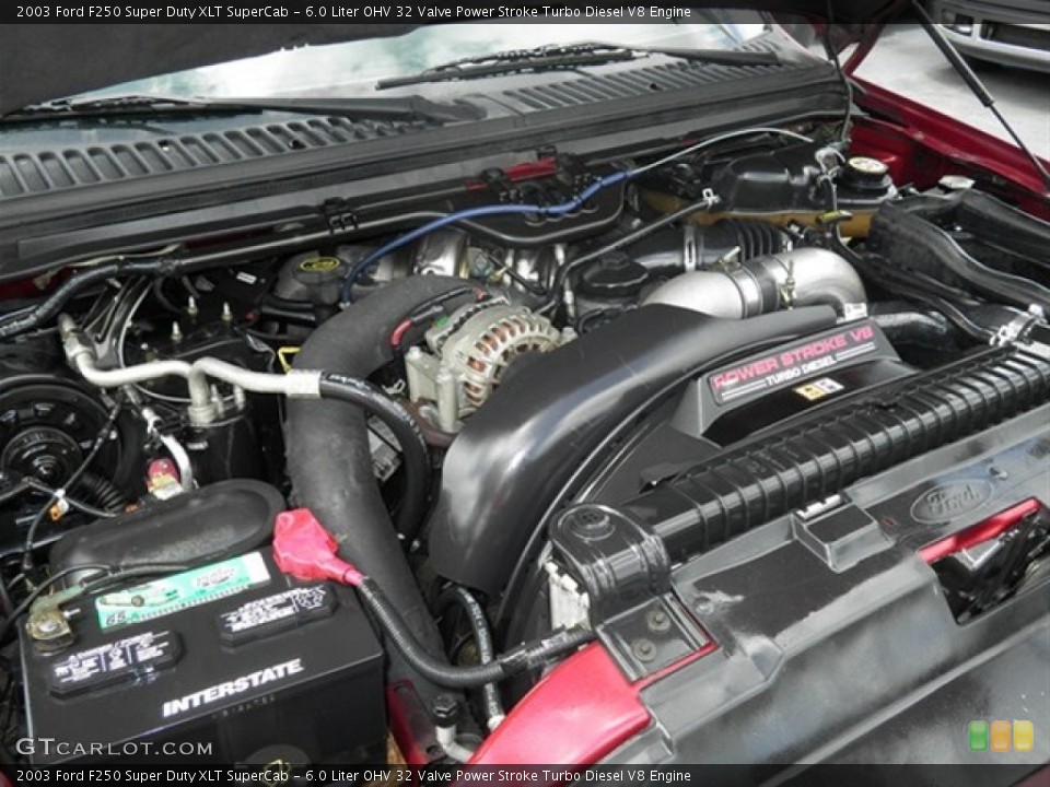6.0 Liter OHV 32 Valve Power Stroke Turbo Diesel V8 Engine for the 2003 Ford F250 Super Duty #62700410