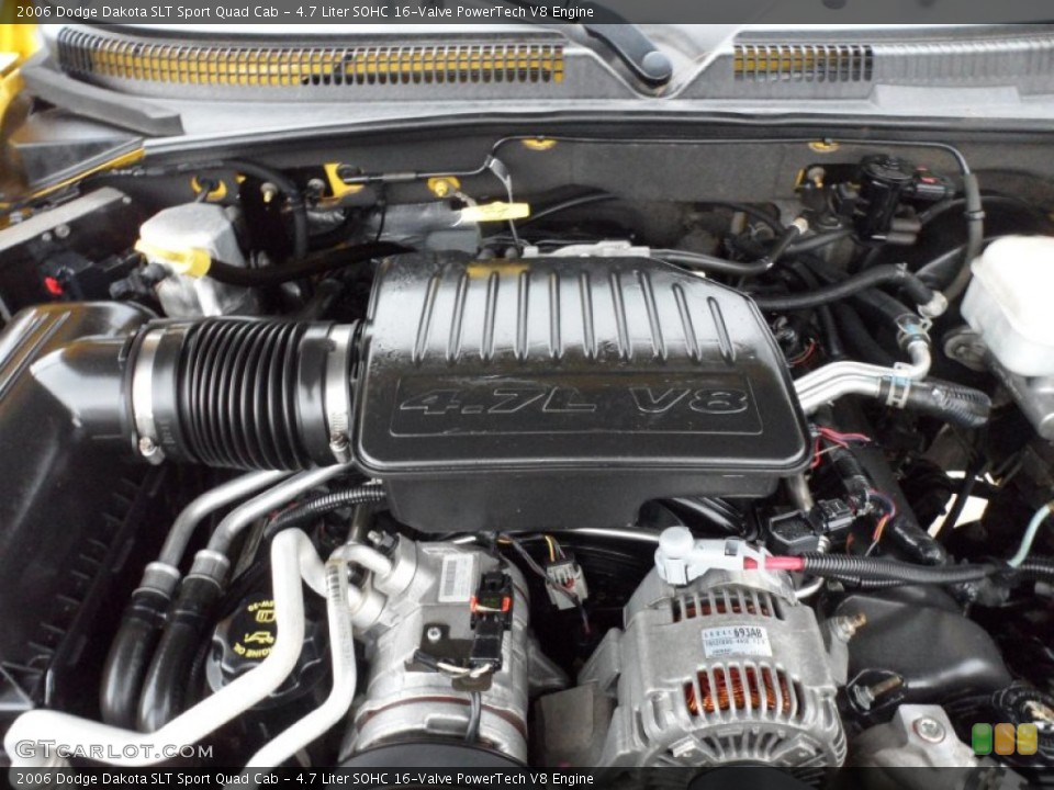 4.7 Liter SOHC 16-Valve PowerTech V8 Engine for the 2006 Dodge Dakota #62709974