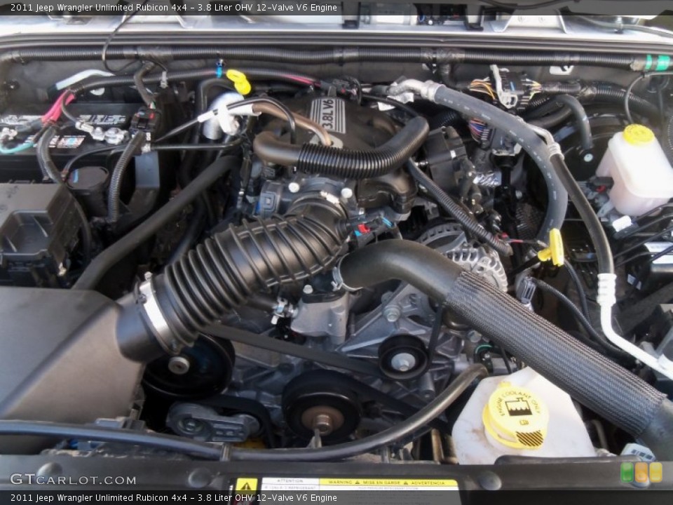 3.8 Liter OHV 12-Valve V6 Engine for the 2011 Jeep Wrangler Unlimited #62716432