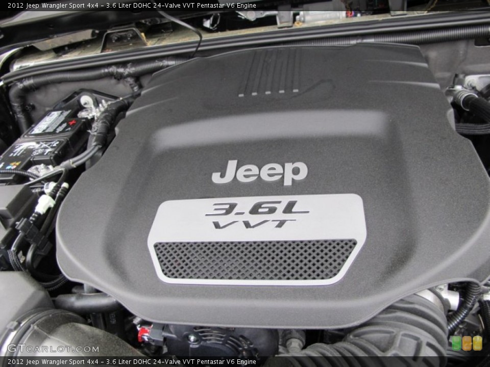 3.6 Liter DOHC 24-Valve VVT Pentastar V6 Engine for the 2012 Jeep Wrangler #62725618