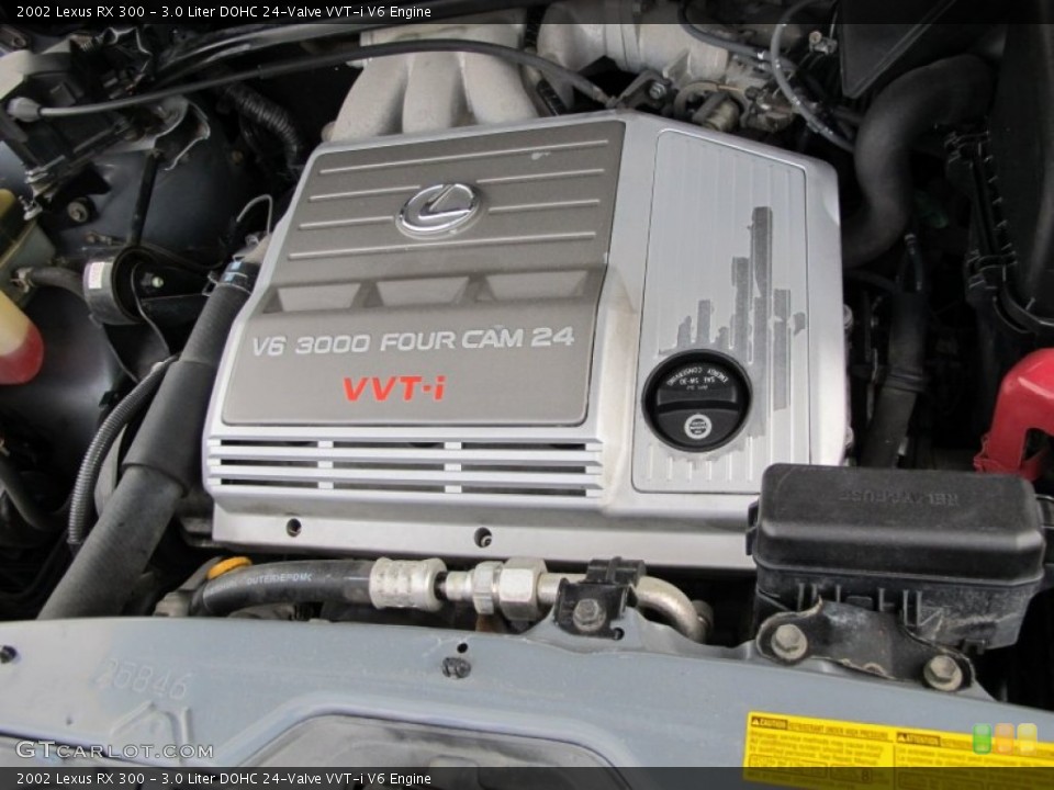 3.0 Liter DOHC 24-Valve VVT-i V6 2002 Lexus RX Engine