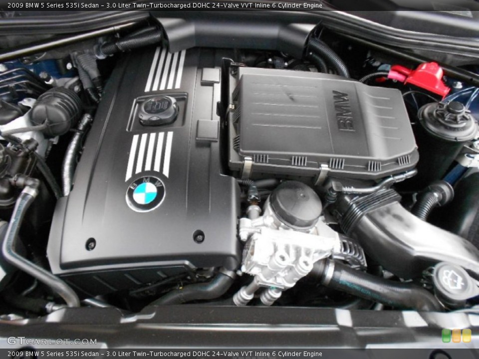 3.0 Liter Twin-Turbocharged DOHC 24-Valve VVT Inline 6 Cylinder Engine for the 2009 BMW 5 Series #62731546