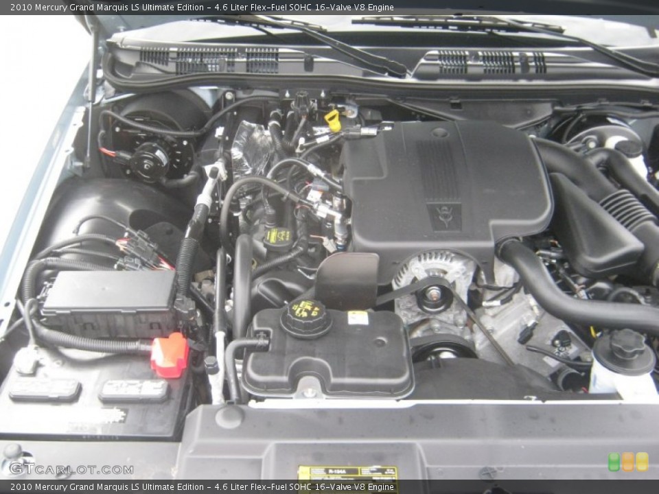 4.6 Liter Flex-Fuel SOHC 16-Valve V8 2010 Mercury Grand Marquis Engine