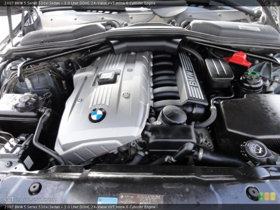 3.0 Liter DOHC 24-Valve VVT Inline 6 Cylinder Engine for the 2007 BMW 5 Series #62741197
