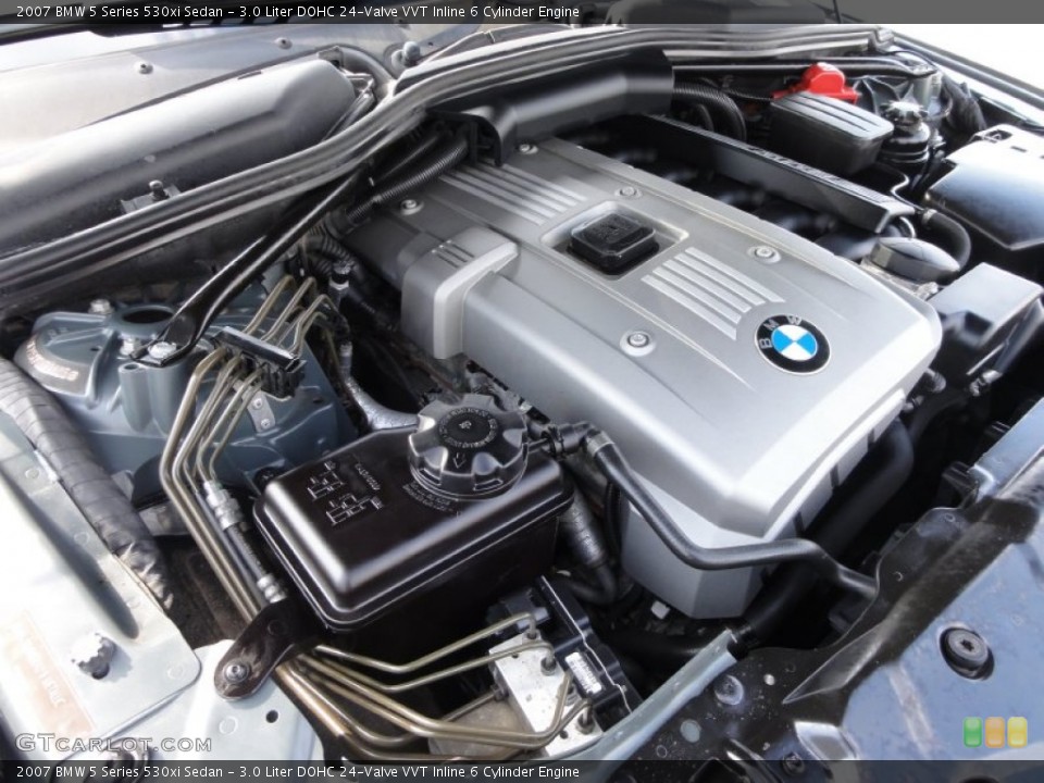 3.0 Liter DOHC 24-Valve VVT Inline 6 Cylinder Engine for the 2007 BMW 5 Series #62741217