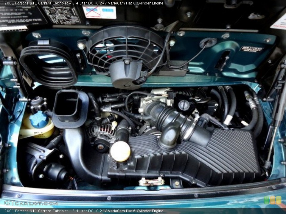 3.4 Liter DOHC 24V VarioCam Flat 6 Cylinder Engine for the 2001 Porsche 911 #62754622