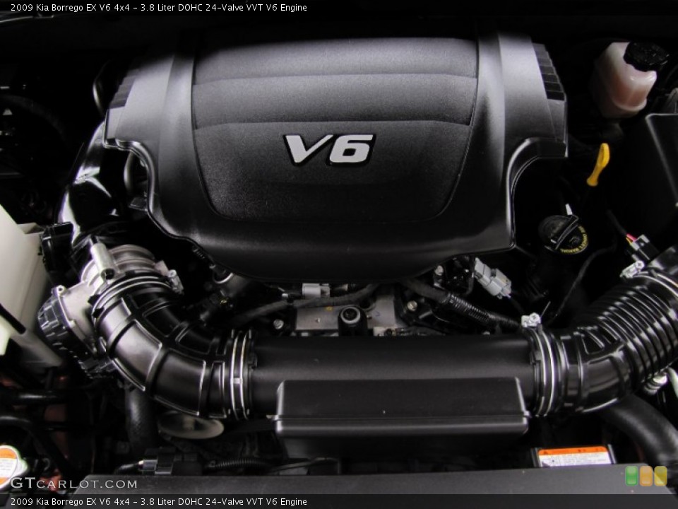 3.8 Liter DOHC 24-Valve VVT V6 Engine for the 2009 Kia Borrego #62767133