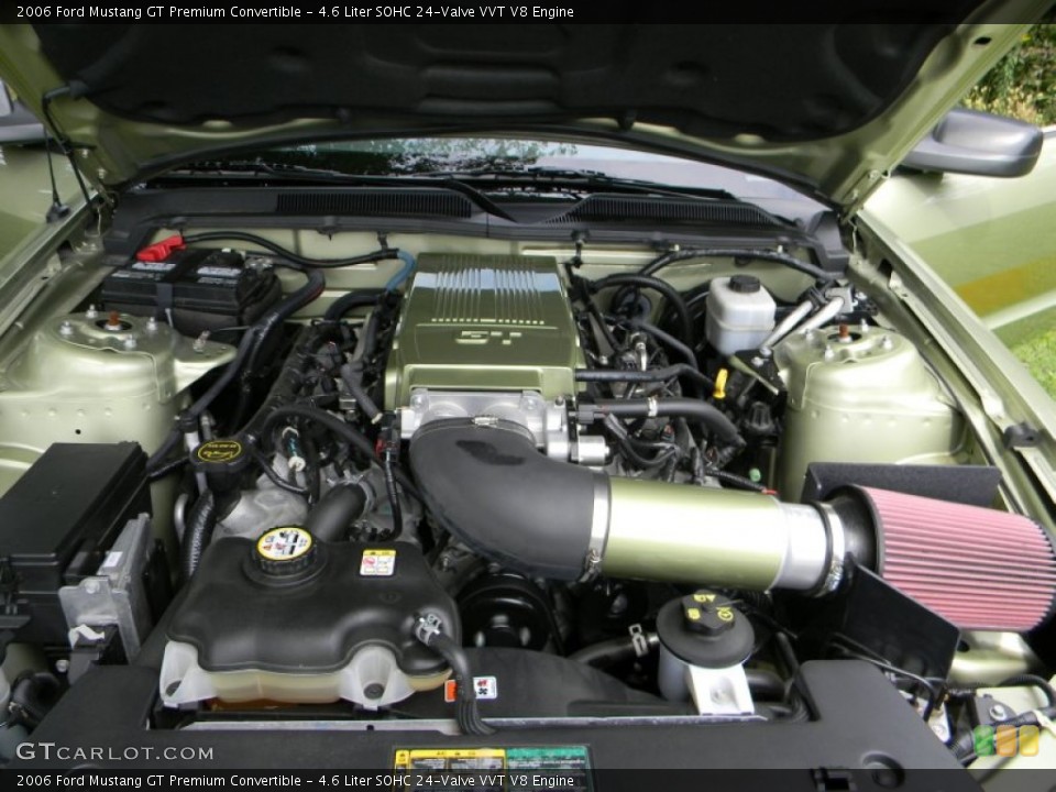 4.6 Liter SOHC 24-Valve VVT V8 Engine for the 2006 Ford Mustang #62774817