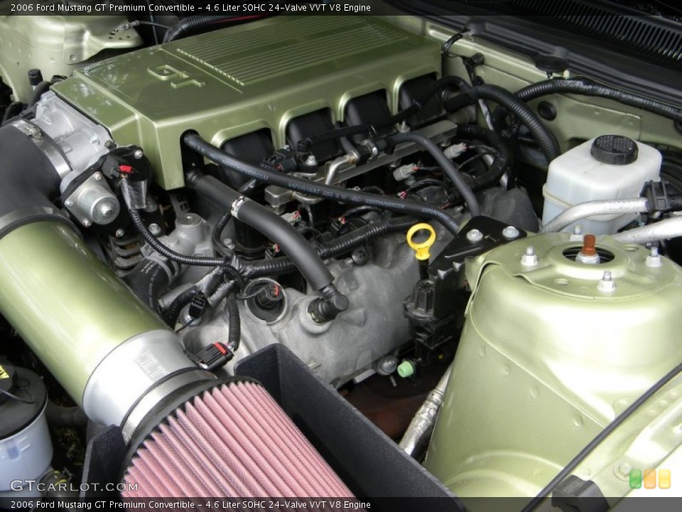 4.6 Liter SOHC 24-Valve VVT V8 Engine for the 2006 Ford Mustang #62774835