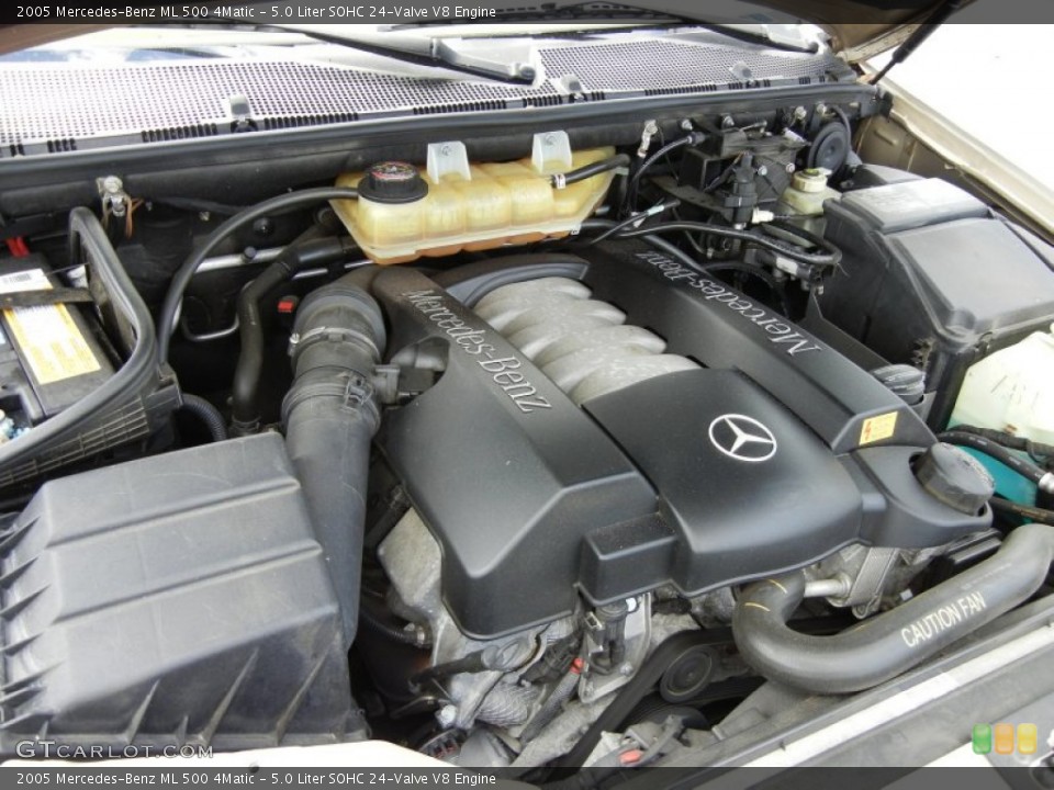 5.0 Liter SOHC 24-Valve V8 2005 Mercedes-Benz ML Engine