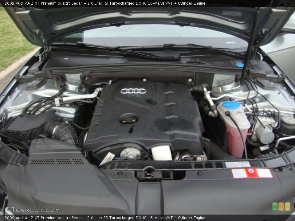 2.0 Liter FSI Turbocharged DOHC 16-Valve VVT 4 Cylinder Engine for the 2009 Audi A4 #62807176