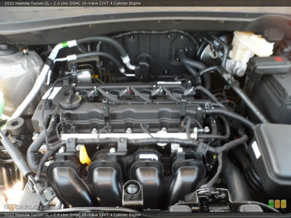 2.0 Liter DOHC 16-Valve CVVT 4 Cylinder 2012 Hyundai Tucson Engine