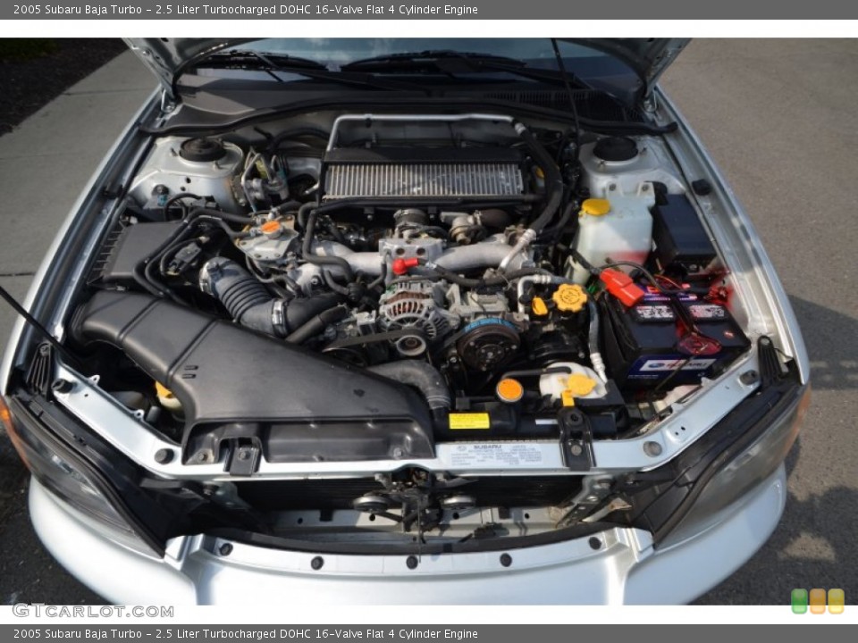 2.5 Liter Turbocharged DOHC 16-Valve Flat 4 Cylinder Engine for the 2005 Subaru Baja #62832211