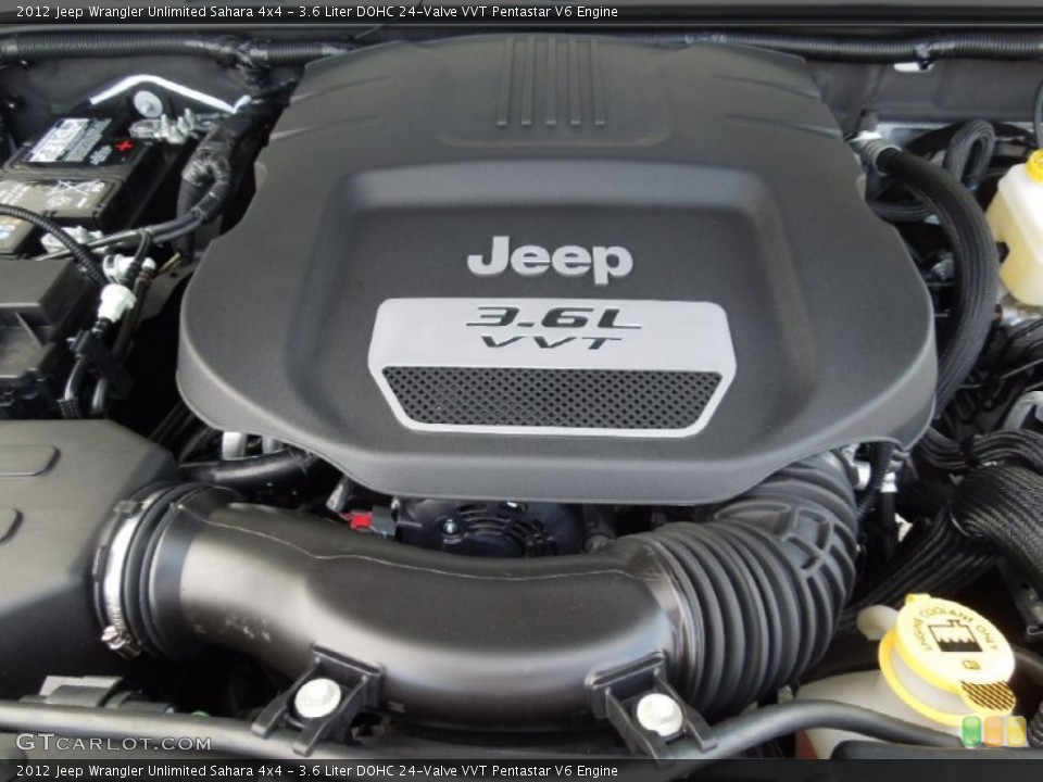 3.6 Liter DOHC 24-Valve VVT Pentastar V6 Engine for the 2012 Jeep Wrangler Unlimited #62836986