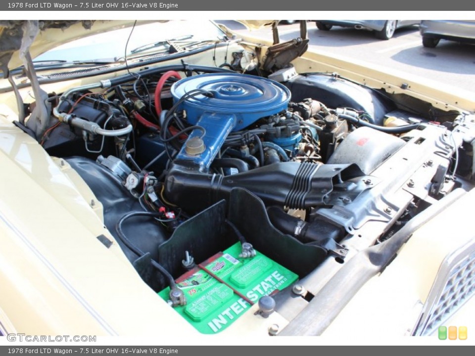 7.5 Liter OHV 16-Valve V8 Engine for the 1978 Ford LTD #62843626