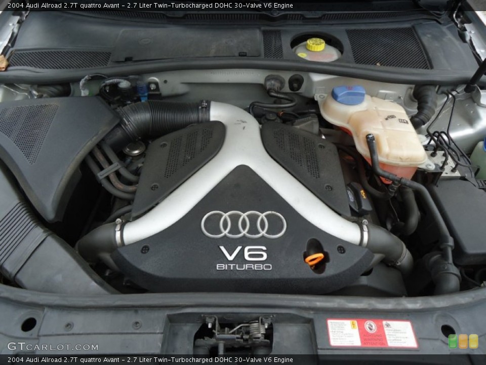2.7 Liter Twin-Turbocharged DOHC 30-Valve V6 Engine for the 2004 Audi Allroad #62845807