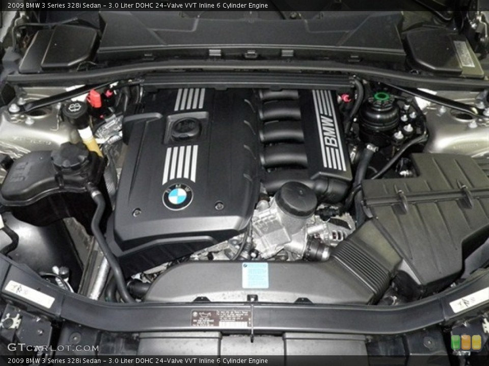 3.0 Liter DOHC 24-Valve VVT Inline 6 Cylinder Engine for the 2009 BMW 3 Series #62850619