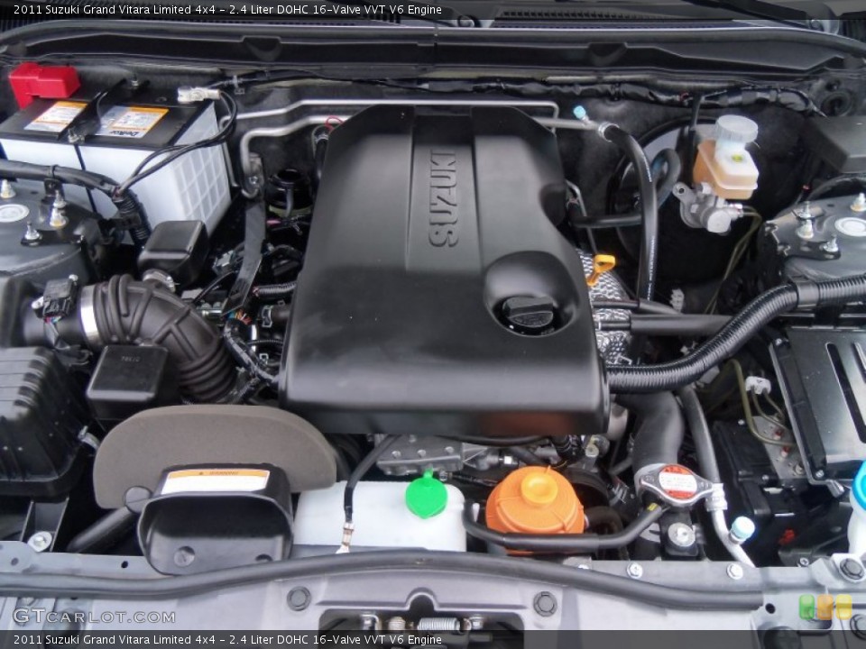 2.4 Liter DOHC 16-Valve VVT V6 2011 Suzuki Grand Vitara Engine