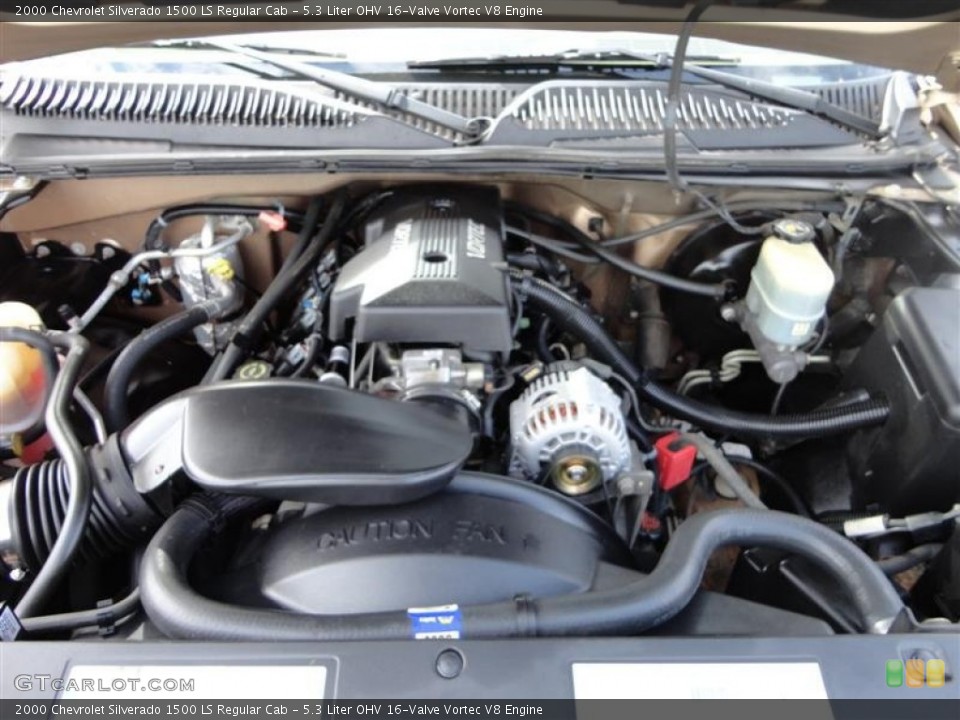 5.3 Liter OHV 16-Valve Vortec V8 Engine for the 2000 Chevrolet Silverado 1500 #62858968