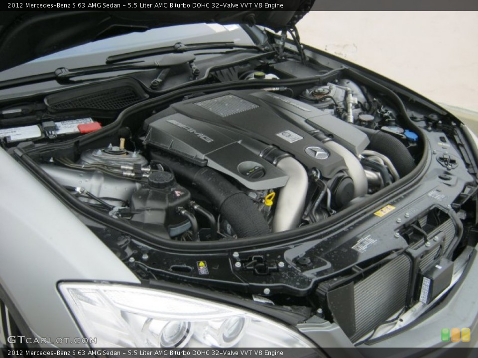 5.5 Liter AMG Biturbo DOHC 32-Valve VVT V8 Engine for the 2012 Mercedes-Benz S #62862713