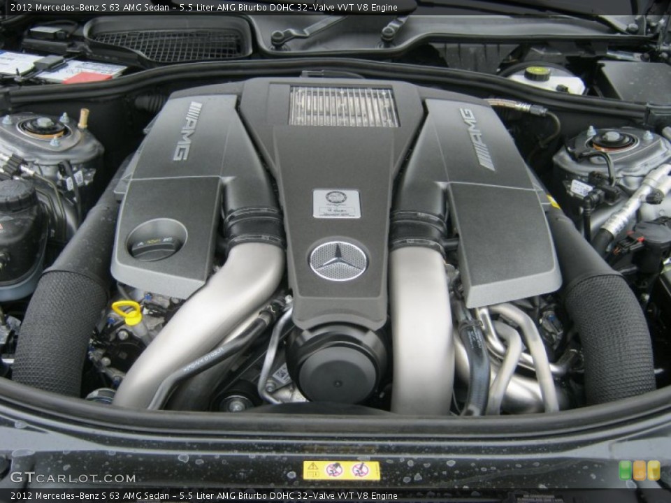 5.5 Liter AMG Biturbo DOHC 32-Valve VVT V8 Engine for the 2012 Mercedes-Benz S #62862721