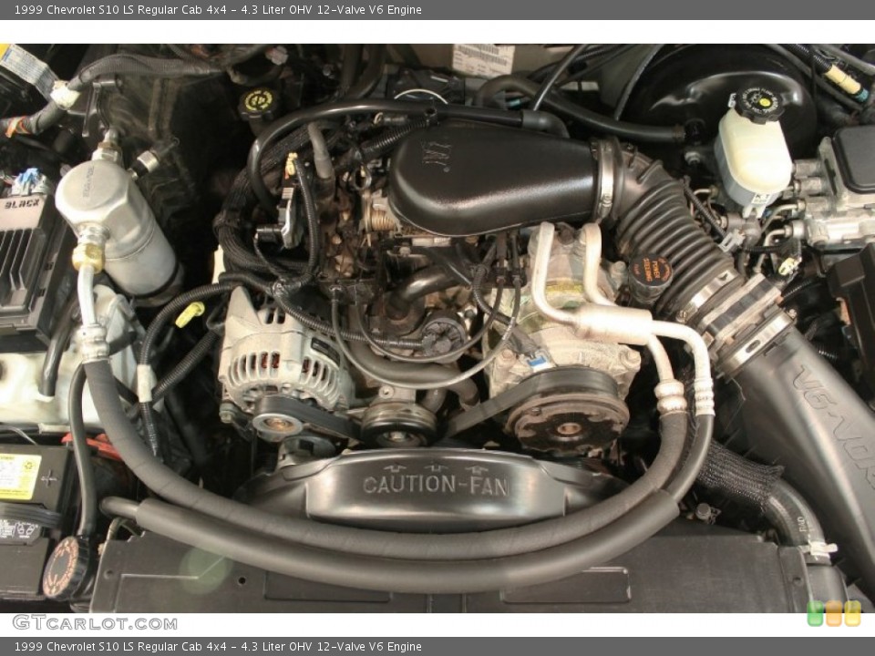 4.3 Liter OHV 12-Valve V6 Engine for the 1999 Chevrolet S10 #62867188