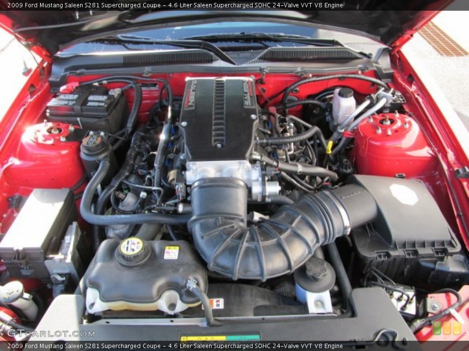 4.6 Liter Saleen Supercharged SOHC 24-Valve VVT V8 Engine for the 2009 Ford Mustang #62905940
